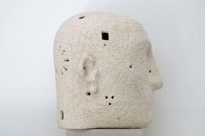 Kopfskulptur aus Ton